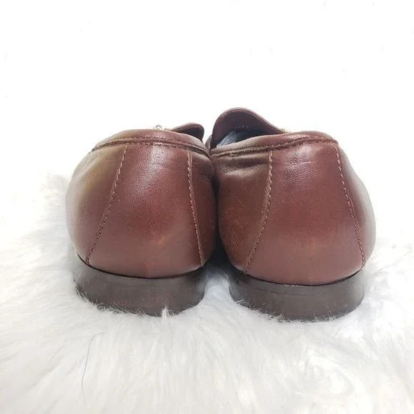 Robert Zur Horsebit Leather Loafers Size 9.5 ROBERT ZUR 9.5 AA Narrow Perlata Woven Leather Horsebit  main image 4